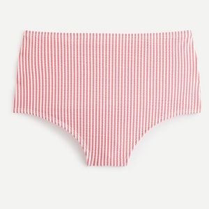 J. Crew seersucker high waisted bikini bottom